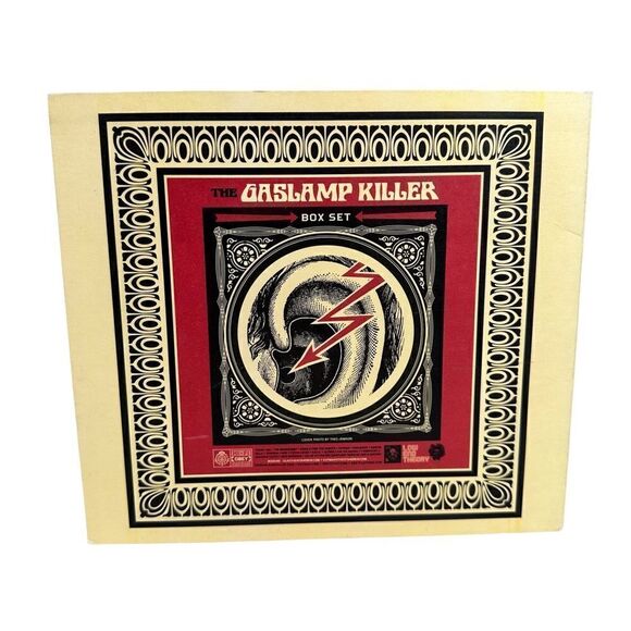 The Gaslamp Killer ‎Box Set 2008 Obey Records CD & 7in Shepard Fairey - Picture 7 of 8